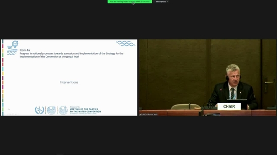3rd Meeting, 9th Session of Meeting of the Parties to the Water Convention