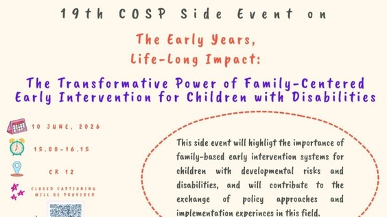 The Early Years, Life-Long Impact: The Transformative Power of Family-Centered Early Intervention for Children with Disabilities