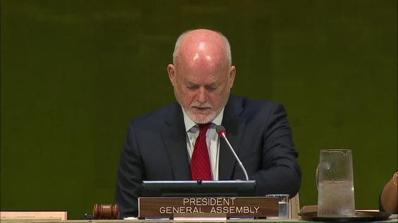 Intervención de Peter Thomson (Presidente de la Asamblea General) durante la Reunión de Alto Nivel Sobre la Cultura de Paz - Asamblea General, 71° Periodo de Sesiones