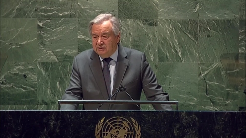 António Guterres (Secretary-General) at the 11th Emergency Special Session of the General Assembly on Ukraine