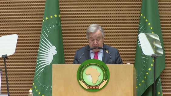 Antonio Guterres (Secretary-General) at opening of the 36th Ordinary Session of the African Union Assembly