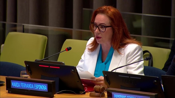 Maria Fernanda Espinosa (Candidate for UN Secretary-General) - Interactive dialogue