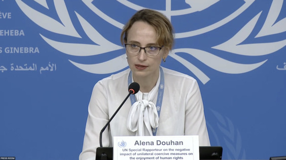 HRC - Press Conference: Special Rapporteur on unilateral coercive measures