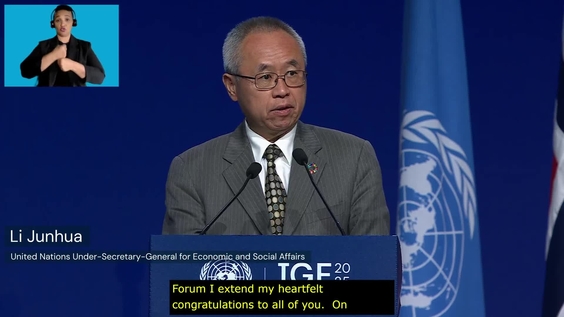 DESA USG Li Junhua at the Closing Ceremony, IGF 2025