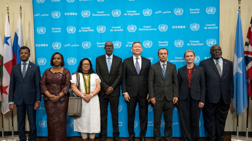 Flag installation ceremony of the newly-elected members of the United Nations Security Council (2026-2027)