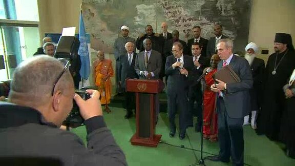 Secretary-General, Assembly President, Alliance of Civilizations High Representative Address Press