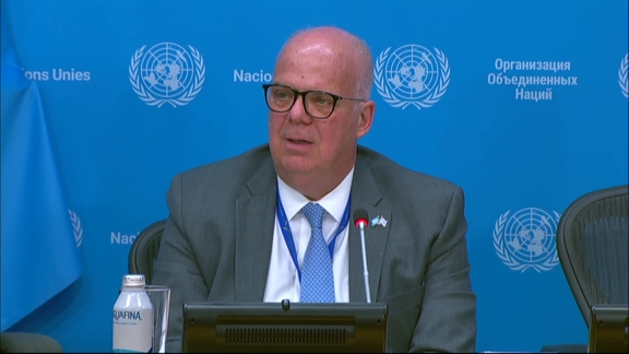 Press Conference: Evangelos C. Sekeris, Permanent Representative of Greece to the UN and President of the Security Council in May 2025 on the programme of work of the Council for the month of May