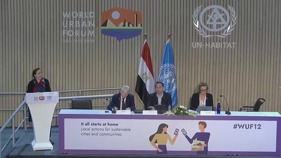 Press Conference: MoU Signing Ceremony between Ifla and Un-Habitat (World Urban Forum 12th Session)