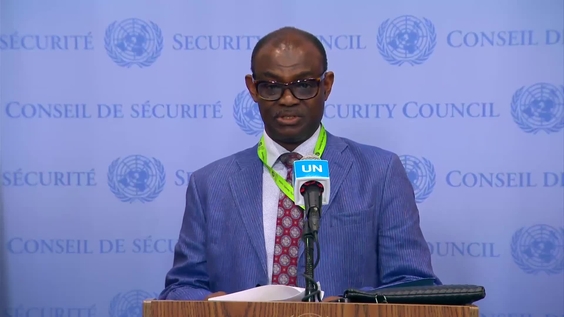 Al-Harith Idriss Al-Harith (Sudan) on the situation in the Country - Security Council Media Stakeout