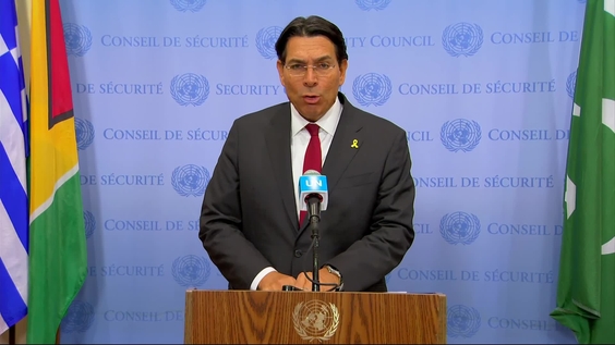 Danny Danon (Israel) on Gaza - Security Council Media Stakeout