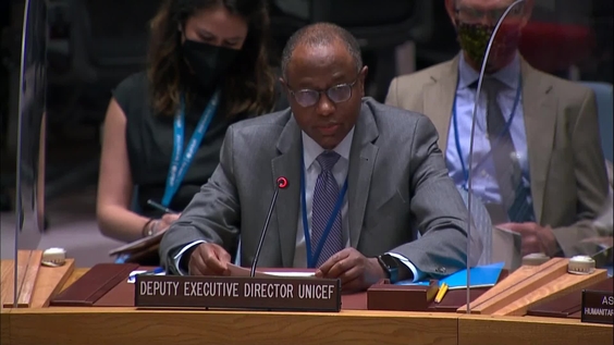 Omar Abdi (UNICEF) on Ukraine - Security Council, 9032nd meeting