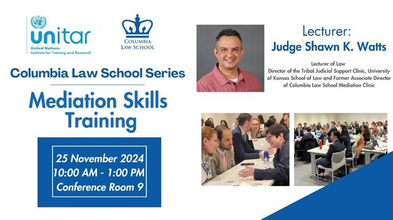 UNITAR x Columbia University Fall 2024 - Mediation Skills Training