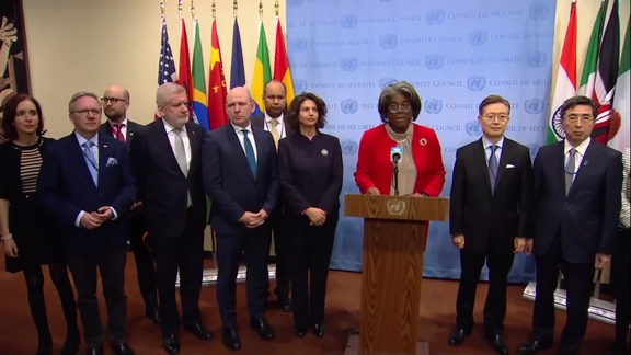 Joint Statement on Human Rights Situation in DPRK Delivered by Linda Thomas-Greenfield (USA) - Security Council Media Stakeout