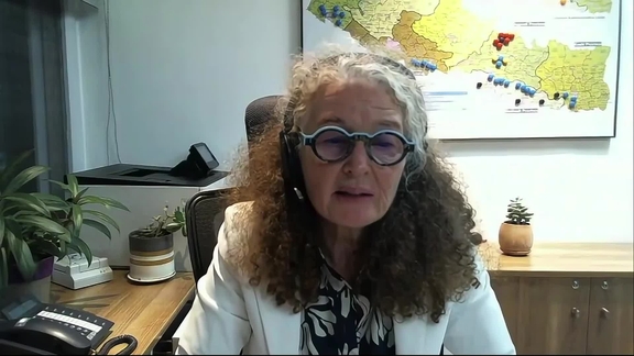 Lila Pieters Yahia (Resident Coordinator for Nepal) on the situation in Nepal following the devastating floods - Press Conference