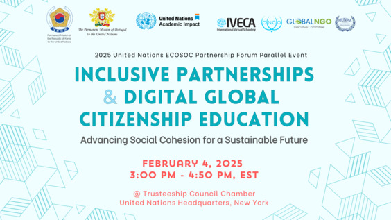 Inclusive Partnerships & Digital Global Citizenship Education - UN Partnership Forum Parallel Event