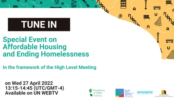 Special event on Affordable Housing and Ending Homelessness