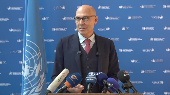 Volker Türk - Media Stakeout