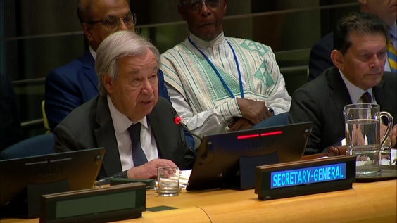 António Guterres (UN Secretary-General) at the Plenary Meeting on the International Day for the Total Elimination of Nuclear Weapons - General Assembly, 81st session