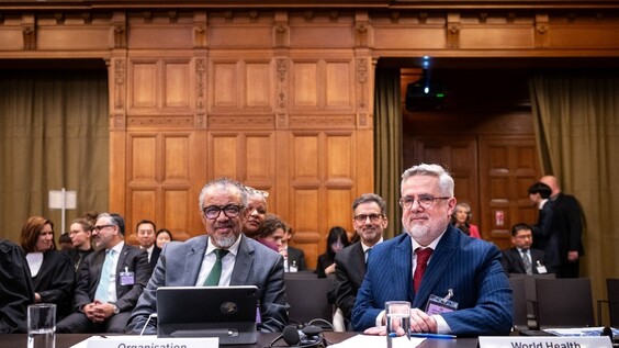 THE HAGUE – The International Court of Justice (ICJ) holds public hearings in the advisory proceedings on Climate Change – World Health Organization; European Union and International Union for Conservation of Nature