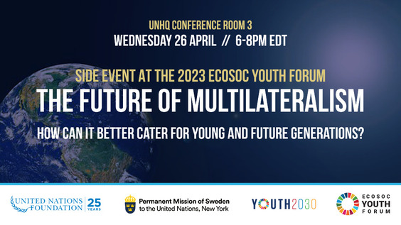 Accelerating the COVID-19 recovery and full implementation of the 2030 Agenda with and for youth (2023 ECOSOC Youth Forum)