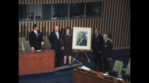 Presentation of Portrait to Paul Hoffman