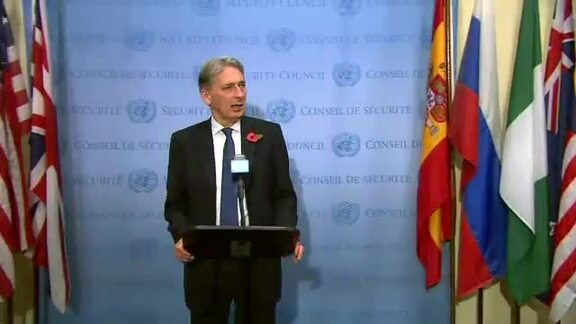 United Kingdom Foreign Secretary Briefs Press