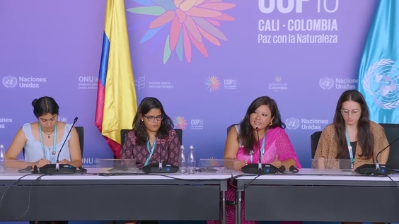 Press Conference: Indicator on Gender Plan of Action for Target 23 and Gender Data and Perspectives in Biodiversity Conservation – United Nations Biodiversity Conference 2024