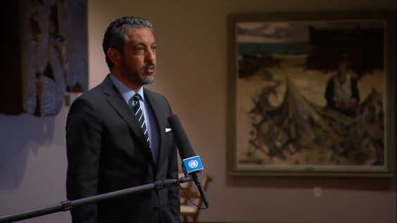 Taher M. El-Sonni (Libya) on the situation in the country - Security Council Media Stakeout