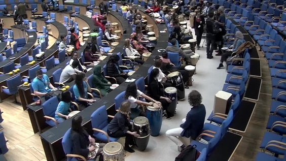 Drumming workshop, Day 3, Global Festive of Action for Sustainable Development, 21-23 March 2018, Bonn, Germany