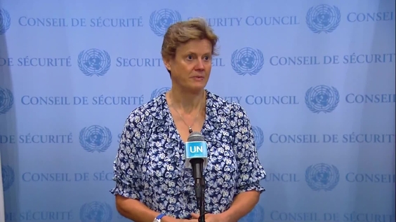 Barbara Woodward (United Kingdom) on the Black Sea Grain Initiative - Security Council Media Stakeout