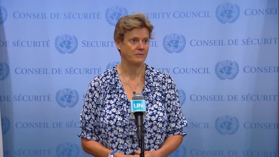 Barbara Woodward (United Kingdom) on the Black Sea Grain Initiative - Security Council Media Stakeout