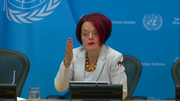Corinne Fleischer (World Food Programme) on situation in Ukraine - Press Conference