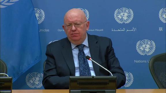 Press Conference: Vassily Nebenzia, Permanent Representative of the Russian Federation to the United Nations