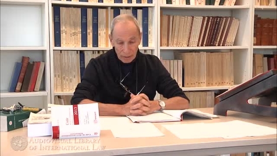 Eric David - Introduction au droit international humanitaire Partie II : Principes de structure internes du droit international humanitaire (Section 1/2)