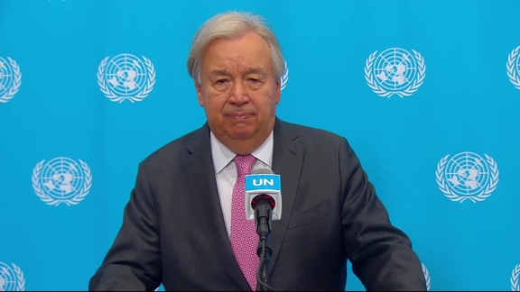 António Guterres (UN Secretary-General) on Upholding Navigational Rights and Freedoms- Security Council Media Stakeout