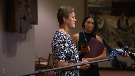 Barbara Woodward (United Kingdom) on Zaporizhzhia Nuclear Plant - Security Council Media Stakeout