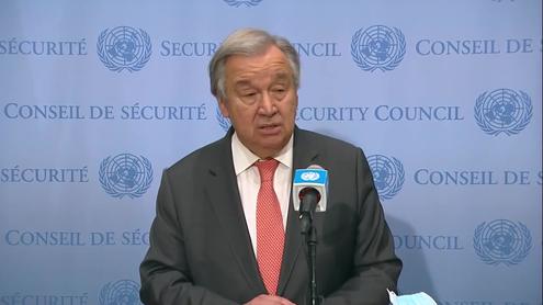 António Guterres (UN Secretary-General) on the situation in Ukraine - Security Council Media Stakeout