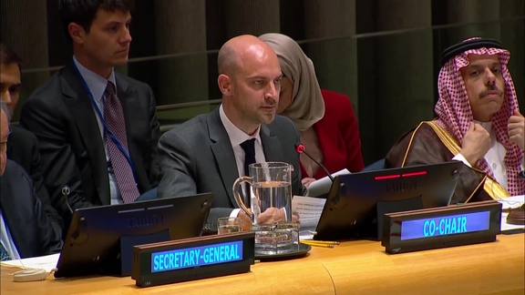 United Nations High-Level International Conference on "The Peaceful Settlement of the Question of Palestine and the Implementation of the Two-State Solution" - Ministerial meeting and wrap-up session