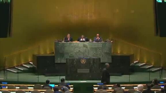 79th General Assembly plenary meeting on elections