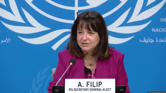 IPU - Press conference: Secretary General-Elect Anda Filip
