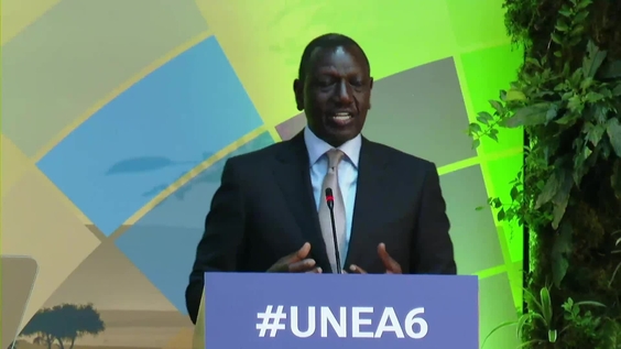 William Ruto (Kenya) at the High-Level Segment & National Statements - Sixth Session of the UN Environment Assembly