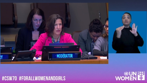 8th plenary meeting - Commission on the Status of Women, Seventieth session (CSW70) - High-level meeting on violence against women and girls