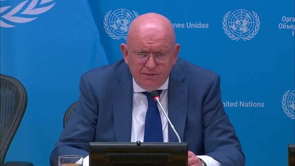 The President of the Security Council for the month of July and Permanent Representative of the Russian Federation, Ambassador Vassily Nebenzia on the Council's programme for the month of July 2024