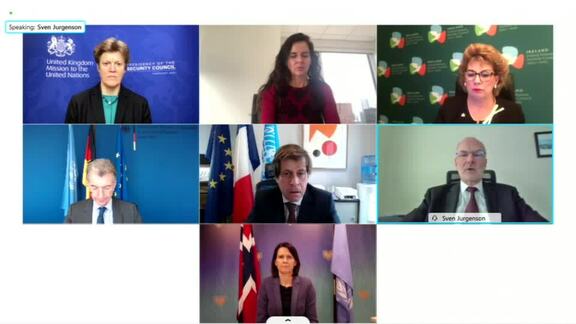 Virtual Media Stakeout by European Union Members of Security Council