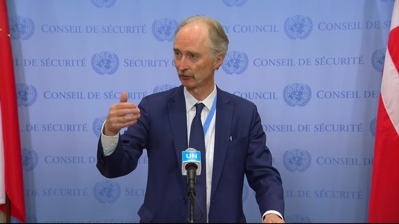 Geir Pedersen (Special Envoy) on the situation in the Middle East - Security Council Media Stakeout
