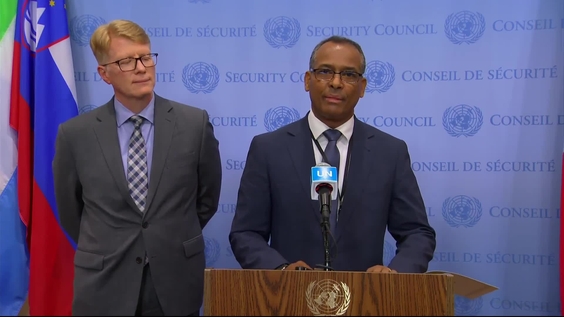 Marthinus van Schalkwyk (South Africa) and Sidi M. Omar(Frente POLISARIO) on Western Sahara - Security Council Media Stakeout