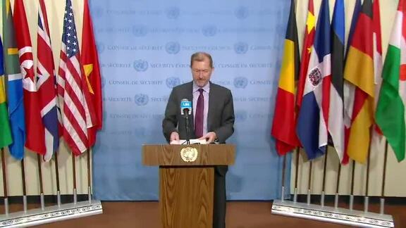 Security Council President Briefs Press