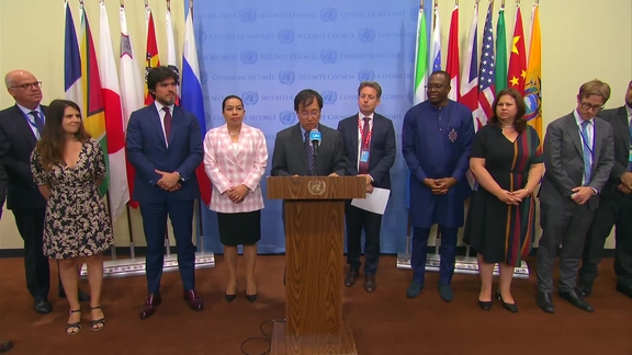 Joint stakeout on Sudan and South Sudan - Security Council Media Stakeout