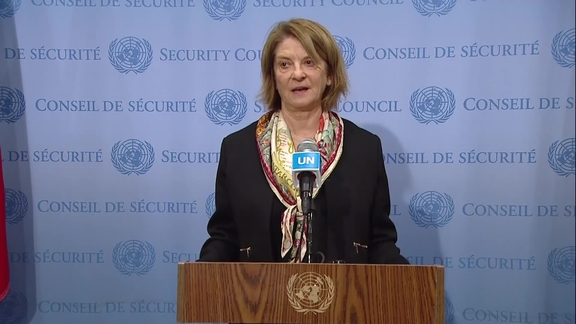 Mona Juul (Norway, Security Council President) on the situation in Myanmar, Ukraine, and Libya- Security Council Media Stakeout