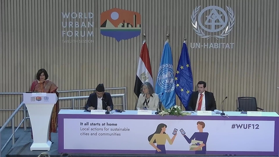 Press Conference: High-Level Launch of the Eu-wop Programme second phase (World Urban Forum 12th Session)